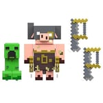 MINECRAFT LEGENDS COFFRET DE 2 FIGURINES ARTICULÉES AVEC CHACUNE UNE F