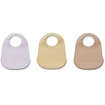 Liewood - Maru Silicone haklapp 3-pack Light Lavender multi mix