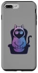 Coque pour iPhone 7 Plus/8 Plus Funny Gamer Cat Cool Jeu vidéo Kitty Funny Gaming Cat Meme