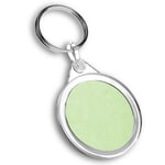 Keyring Circle - Mint Green Science Atom Print Chemistry Physics  #45742