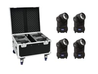 Set 4x LED TMH-X1 Moving-Head Beam + Case