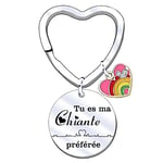 JRZDFXS Cadeau Meilleure Amies Porte-clés,Idée Cadeau Original Amis Couple Amoureux Collègue Frère Sœur Mari Femme pour Anniversaire St Valentin Noël,Cadeau Femme,Porte-clés Femme