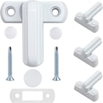 4 Serrure de Fenêtre-Alliage de Zinc-4PCS Blanc Verrou de Porte-Sécurité Domestique Pour Divers Porte FenêtreSécurité de Maison la UPVC/PVC(Q722)