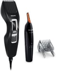 Philips Hairclipper series 3000 - Hårklipper, ikke oppladbar (inkl. nesehårstrimmer) - HC3410/85