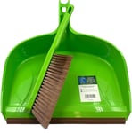 GARDEN DUSTPAN AND BRUSH LARGE OUTDOOR STRONG CLEANING YARD SWEEPER BROOM SHOVEL