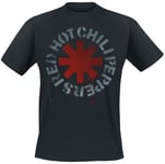 Red Hot Chili Peppers Stencil Black T-Shirt black