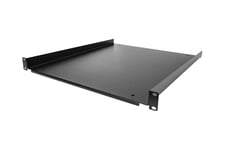 StarTech.com 1U Fixed Server Rack Mount Shelf, 20in Deep Steel Universal Cantilever Tray for 19" AV/Data/Network Equipment Rack with Cage Nuts & Screws, 55lbs Weight Capacity, 20" Deep - 1U Network Rack Shelf - rackhylde - 1U