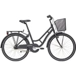 Barncykel Black Winther Granny 7-växlad svart 24" 2022