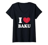 Womens I Love Baku V-Neck T-Shirt