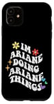 Coque pour iPhone 11 Retro Groovy Im Ariane Doing Ariane Things Funny Mother's