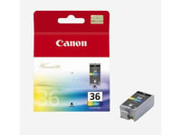 Canon CLI-36 Color - 12 ml - farge (cyan  magenta  gul  svart) - original - blekkpatron - for PIXMA iP100  iP100 Bundle  iP100 with battery  iP100wb 