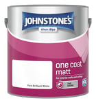 Johnstone's Johnstones One Coat Matt Paint 2.5L- Brilliant White