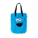 Grupo Erik - Tote Bag Peluche Rue Sésame, Macaron le Glouton, 35 x 40 x 6 cm | Tote Bag Fantaisie, Tote Bag Original, Sac Fourre-tout