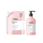 L'Oréal Professionnel Shampoo and Refill - Vitamino Color Coloured Hair - Resveratrol - Help Protect and Nourish