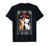 Tarot Card Mystic Cats | The Lovers Valentines Day Couples T-Shirt