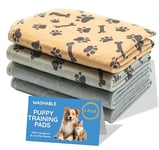 MAGNUS CREATIONS: Reusable Puppy Training Pads, (4-Pack) Washable Dog Pads, Very Absorbent Pet Mat Pee Pads for Dogs, Quick Drying Pads for Travel, Car, Home, Small and Medium Dogs (60 x 45 cm)