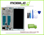 Vitre Tactile + Ecran LCD + Chassis  pour HUAWEI Y7 2018 Blanc + outils