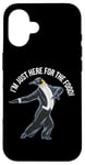 iPhone 16 Funny Penguin Tuxedo I'm Just Here for the Food Case