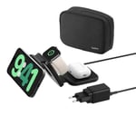 Smartphone - Laddare &amp; Powerbank BELKIN BOOST CHARGE PRO 3in1 Fällbar Reseladdningsplatta med Qi2 Magnetisk 15w