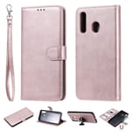 Samsung Galaxy A50 - Plånboksfodral / Magnet Skal - Roséguld Roséguld Roséguld