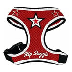 Hip Doggie HD-6RMST Super Star Harnais en Maille pour Chien Rouge Taille XXL