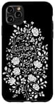 Coque pour iPhone 11 Pro Max Décoration murale islamique florale blanche – arabe minimaliste