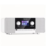 Auna Radio Portable, Chaine HiFi, Poste Radio Numérique Dab/Dab+/FM et Streaming, Radio Portables Stéréo, Écran TFT, Radio FM, MP3, Port AUX, Alarme Reveil, Radio Bluetooth 15W, Mini Chaînes Hi-FI