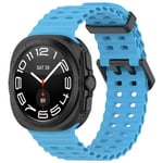 Samsung Galaxy Watch Ultra 47Mm      Silicone Strap   [Lightblue]