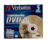 Verbatim Lightscribe DVD+R 16x 4.7GB 120min Recordable Digital Video Disc - NEW