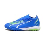 PUMA Homme Match TT Chaussure de Football, Ultra Blue White-Pro Green, 46 EU