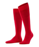 FALKE Men's Airport M KH Wool Cotton Long Plain 1 Pair Knee-High Socks, Red (Scarlet 8120), 8.5-9.5