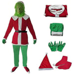 Joulu Grinch Aikuisten Cosplay Puku Juhlapuku Joulupukki Fancy Mekko Asu