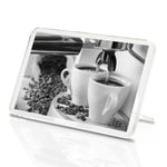 Classic Magnet With Stand - BW - Coffee Machine Cafe Restaurant #42712