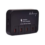 Chargeur Secteur USB Universel 4 Ports Ultra-Rapides Dont 2 Ports Quick Charge 2.0 Noir