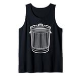 Funny Garbage Truck Art Trash Can For Toddler Boys Tank Top