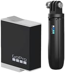 GoPro AFTTM-001 Shorty Mini Extension Pole with Tripod - Black (Official Accessory), 2.8 cm*3.2 cm*11.7 cm & Enduro Rechargeable Battery (HERO11 Black/HERO10 Black/HERO9 Black) - Official Accessory