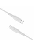 FIXED LIQUID Silicone cable USB-C/Lightning 2m White