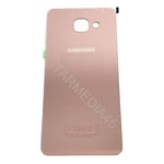 starmedia45 Vitre Facade Capot Couvercle Arriere Cache Batterie pour Samsung A5 2016 A510F Rose +Adhésif posé