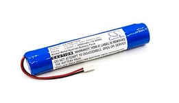 Kompatibelt med Inficon PLS LED Stobe, 3.6V (3.7V), 3000 mAh