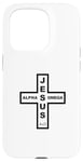 Coque pour iPhone 15 Pro Jesus Alpha & Omega