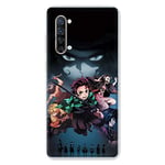 Coque pour Oppo Find X2 Lite/Reno 3 Manga Demon Slayer Noir