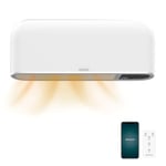 Cecotec Chauffage en Céramique de Salle de Bain ReadyWarm 2000 Max Box Ceramic Connected. 2000 W, Écran LED, Thermostat Réglable, Wifi, Protection IP22, Minuterie, Sécurité contre la Surchauffe