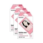 Fujifilm Instax Mini Instant Photo Film 30 Shot Pack Pink Lemonade (16581836x3)