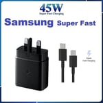 45 W USB-C Supernopea Laturi USB-C-Pistokkeella Samsung Galaxy S23/S23 Ultra/S23+/S22 Ultra/S22+/S22/S21 Ultra/S21+/S21/S20/Note20/Note