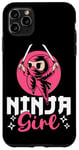 Coque pour iPhone 11 Pro Max Ninja Girl Fierce Warrior Design