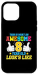 Coque pour iPhone 12 Pro Max Voici à quoi ressemble un enfant génial de 8 ans : 8e anniversaire