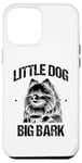 Coque pour iPhone 12 Pro Max Little Dog Big Bark Poméraniens Chien Poméranien