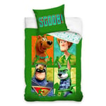 Scooby Doo Green Single Duvet Cover Set 2-in-1 Design Euro Size 100% Cotton