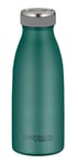 THERMOcafé by THERMOS TC BOTTLE Bouteille isotherme en acier inoxydable résistant aux boissons gazeuses Vert mat 0,35 l 12 h chaud 24 h froid Anti-fuite Pour l'école, les déplacements et le bureau