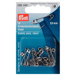 Prym Safety Pins, 23mm, Pack of 16, Silver